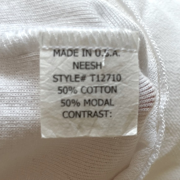 Neesh White Long Sleeve Tee, Rayon Flow Bottom - Picture 7 of 8